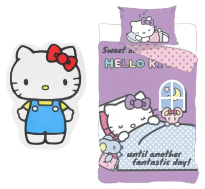 Produktbild von Hello Kitty Bettbezug + Kissenbezug