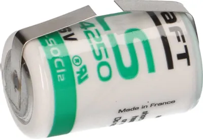 Obrázek produktu pro Lithiová baterie Saft LS 14250 1/2AA 3,6 V - článek LF ve tvaru U