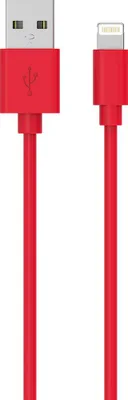 Image de WOW WCBLMFI1MR - Câble USB A Lightning MFI 2,4A 1M rouge