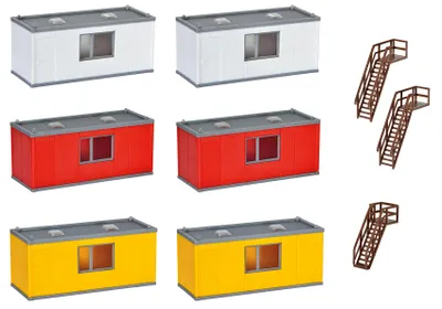 Produktbild von Kibri 38627 - H0 Gebäude-Container, 6 Stück - Neu