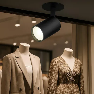Productafbeelding van Braytron LED GU10 inbouwspot, verstelbare plafondspot, zwarte plafondlamp, 35W