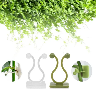 Zdjęcie produktu dla 120PCS Klipsy do wspinaczki roślin, samoprzylepne, 3.5 x 2 x 1.5 cm, do użytku wewnętrznego i zewnętrznego