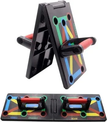 Produktbild von Famanu Push-Up Board 12-in-1 - Faltbares Trainingssystem für Fitness