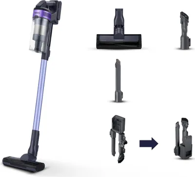 Immagine prodotto di Samsung VS15A6031R4, Stabstaubsauger, Beutellos, Schwarz, 0,8 l, Trocken, Multizyklonisch