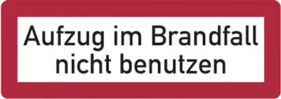 Produktbild von Dreifke® Brandschutzzeichen, Aufzug im Brandfall nicht benutzen - DIN 4066 | ...