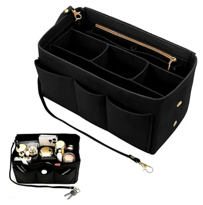 Produktbild von Organizer für Handtaschen aus Filz mit mehreren Fächern