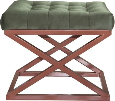Produktbild von Hanah Home, Capraz - Copper, Green, Sitzpuff, Kupfer, 50 x 40 x 42 cm