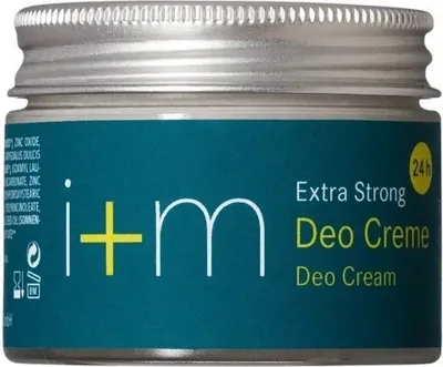A close-up product shot of a jar of deodorant cream.