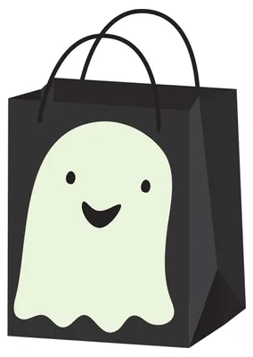 Produktbild von Halloween Geist Trick or Treat Papiertüte für Süßigkeiten