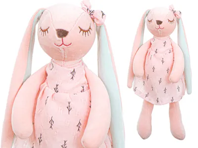 Obrázek produktu pro Plyšový maskot králík růžový 35cm
