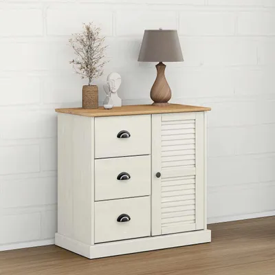 Produktbild von vidaXL Sideboard mit Schubladen VIGO 78x40x75 cm Massivholz Kiefer