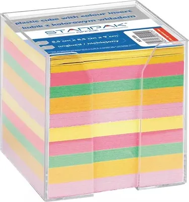 Immagine prodotto di Bicchiere di plastica grandi carte colorate 85x85 mm