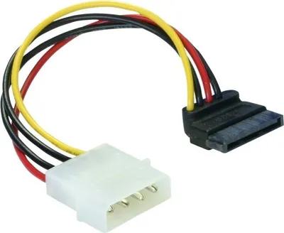 Obrázek produktu pro DeLOCK Cable Power SATA HDD > 4pin male – angled, 0,15 m