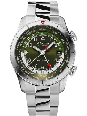 Produktbild von Alpina AL-255GR4S26B Startimer Pilot Worldtimer Herrenuhr 41mm
