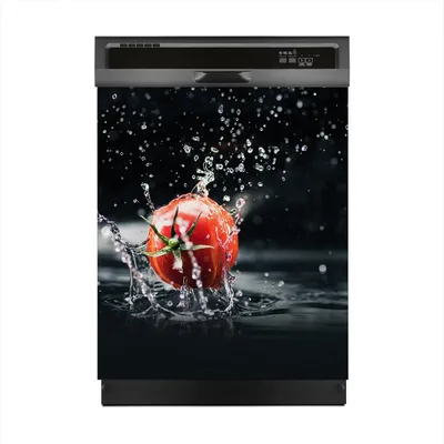 Produktbild von Aufkleber sticker 60x70 cm Dekorative folie Spülmaschine - Tomaten spritzer Wasser