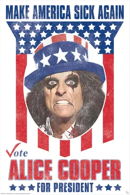 Produktbild von Alice Cooper - Poster - Cooper for President + Ü-Poster