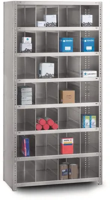 Produktbild von PROREGAL Kleinteileregale Schraubsystem MAGNUS  Germany | HxBxT 200x100x60cm | 7 Ebenen | mit 28 Fächern | Fachlast 200kg | Verzinkt
