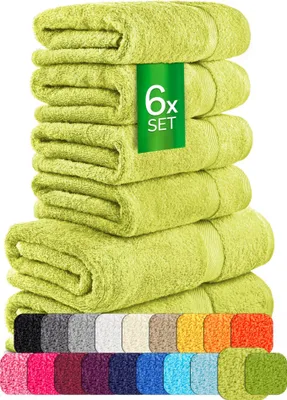 Produktbild von etérea Frottier Handtuch Baumwolle 6 teilige Set