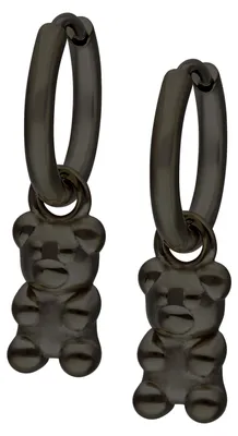 Produktbild von Wildcat Ohrringe - Little Gummi Bear Hoops - Schwarz - Chirurgenstahl 316L - wasserfest, langlebig, hautverträglich, Schwarz