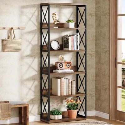 Immagine prodotto di Libreria industriale 5-Vaks - Libreria con ripiani aperti - Scaffali per libri - Libreria in stile vintage