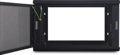 Zdjęcie produktu dla APC AR106, Szafa wisząca, 6U, 90,7 kg, 9,39 kg, Czarny