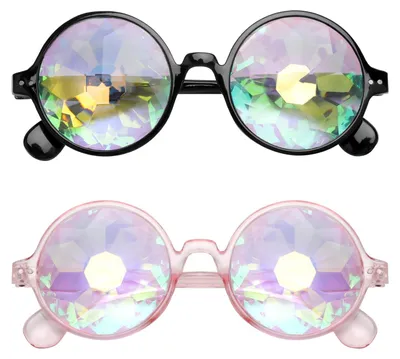 2 Paar Kaleidoskopbrillen – Festivalbrille für Erwachsene