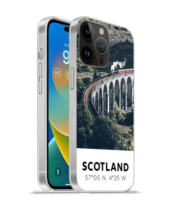 Produktbild von MuchoWow® Handyhülle Schutzhülle Hülle für Apple iPhone 14 Pro - Softcase Schottland - Zug - Sommer - Eisenbahn Silikon Softcase Handy Hülle - Umschlag