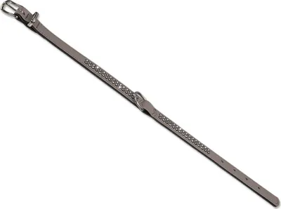 Produktbild von Nobby Halsband "Crystal" warmgrau, S, 37cm (27-32cm)