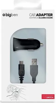 Produktbild von Bigben Interactive SWITCHCARLIGHT Ladegerät für Mobilgeräte Tragbare Spielekonsole Schwarz Zigarettenanzünder Auto
