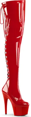 Produktbild von ADORE-3063 Damen Boots von Pleaser, Rot  , EU 42, US 12