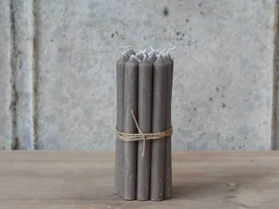 Produktbild von Chic Antique I Mini Stabkerze leinen 2,5S * 5 Stück