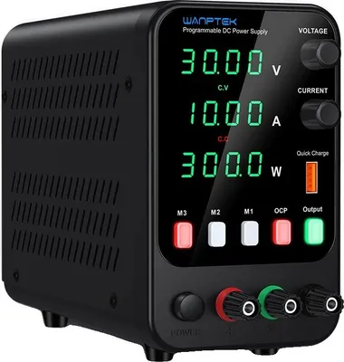 Obrázok produktu pre Laboratórny napájací zdroj, nastaviteľné výstupné napätie, ochrana proti prepätiu, výstup USB, 30 V 10 A, zástrčka 220 V EÚ
