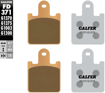 Produktbild von Galfer Bremsbelag FD371 - G1375