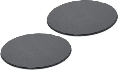 Produktbild von Schieferplatten rund Ø 25cm -  2er Set