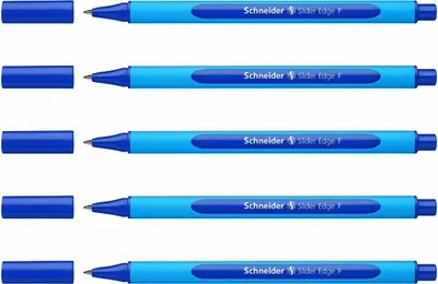 Produktbild von Schneider Kugelschreiber Slider Edge F 5er-Set blau