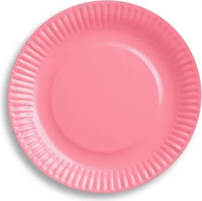 Obrázok produktu pre Ružové papierové tanieriky 18 cm, 6 ks – Godan