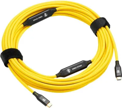 Produktbild von Cobra Tether Straight 10 M Usb-c Auf Usb-c Kabel Gelb  Gelb One Size