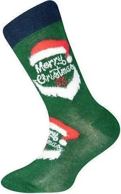 Produktbild von ewers Socken Merry Christmas Weihnachten grün 23/26