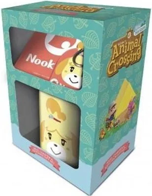 Produktbild von Zestaw upominkowy Animal Crossing z Isabelle - kubek, podkładka i brelok dla fanów i kolekcjonerów - idealny prezent!