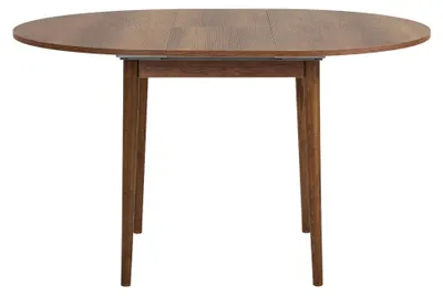 Produktbild von Skye Decor, Erweiterbarer Esstisch, Barok-Walnuss, 100 x 75 x 100 cm (offen 131 cm) | 100% melaminbeschichtete Spanplatte, 18 mm dick | Stilvolles Design für modernes Wohnen.