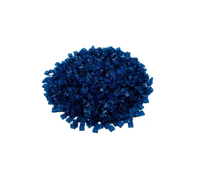 Immagine prodotto di Piastre LEGO® 1x1 trasparenti blu scuro - 3024 NUOVO! Quantità 1000x