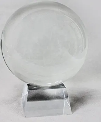 Produktbild von Kristallkugel Wahrsager Glaskugel mit Ständer transparent ø80mm