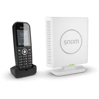 Produktbild von Snom M430, DECT-Telefon, Kabelloses Mobilteil, Freisprecheinrichtung, 100 Eintragungen, Anrufer-Identifikation, Schwarz, Weiß