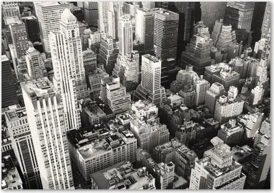 Produktbild von Tulup® Glas-Bild - 100 x 70 - Wandbild aus Glas - Wandkunst - Wandbild hinter gehärtetem Sicherheitsglas - Sehenswürdigkeiten & Architektur - New York - Schwarzweiß