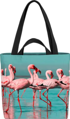 Produktbild von VOID Flamingos Afrika See Tasche 33x33x14cm,15l Einkaufs-Beutel Shopper Einkaufs-Tasche Bag