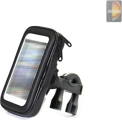 Produktbild von K-S-Trade Fahrrad-Halterung kompatibel mit Samsung Galaxy XCover7 Handy-Halterung Halter Lenkstange Fahrradhalterung Motorrad Bike Mount