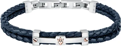 A studio shot of a bracelet on a white background.