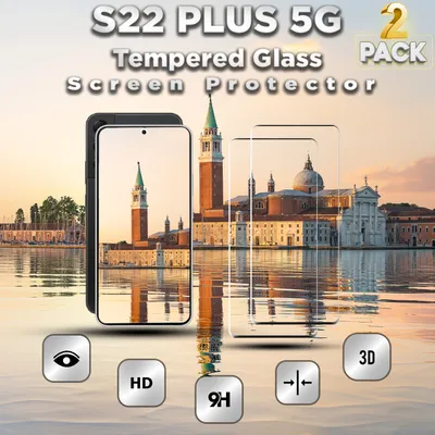Obrázek produktu pro 2 kusy Samsung Galaxy S22 PLUS 5G - tvrzené sklo 9H - 3D ochrana displeje v super kvalitě