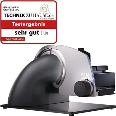 Produktbild von Graef SKS700 Sliced Kitchen eisenglimmergrau Allesschneider inkl. MiniSlice-Aufsatz