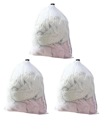 Waschnetz-Set 3er-Pack, 40x50 cm, feinmaschig, für Unterwäsche & Socken